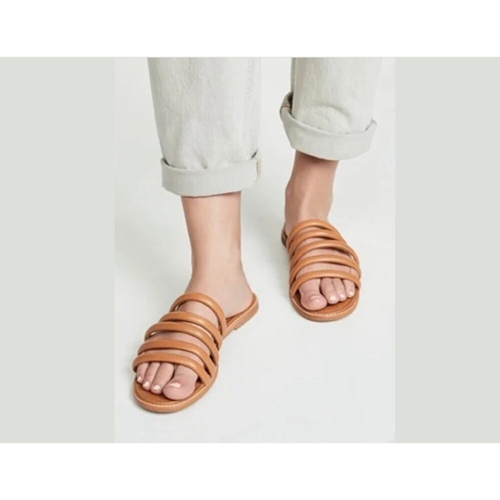 Madewell Addie Slide Sandals Tan size 7.5